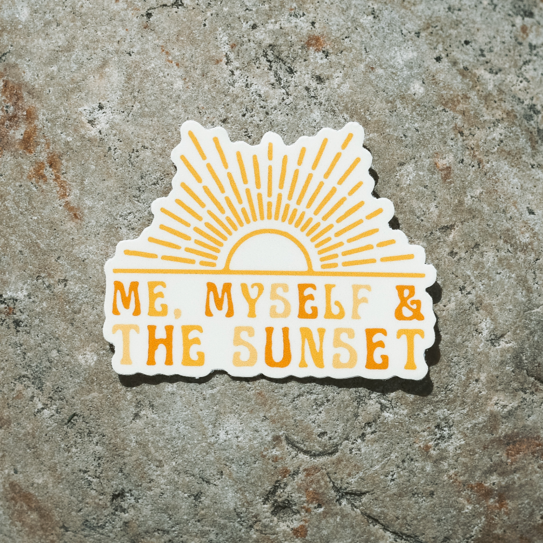 Me, Myself & The Sunset | Sticker