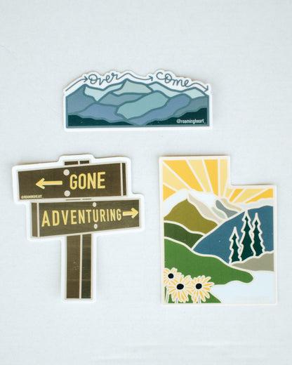 Over Come Mountain | Sticker