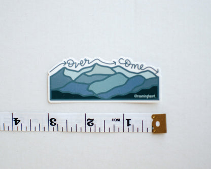 Over Come Mountain | Sticker