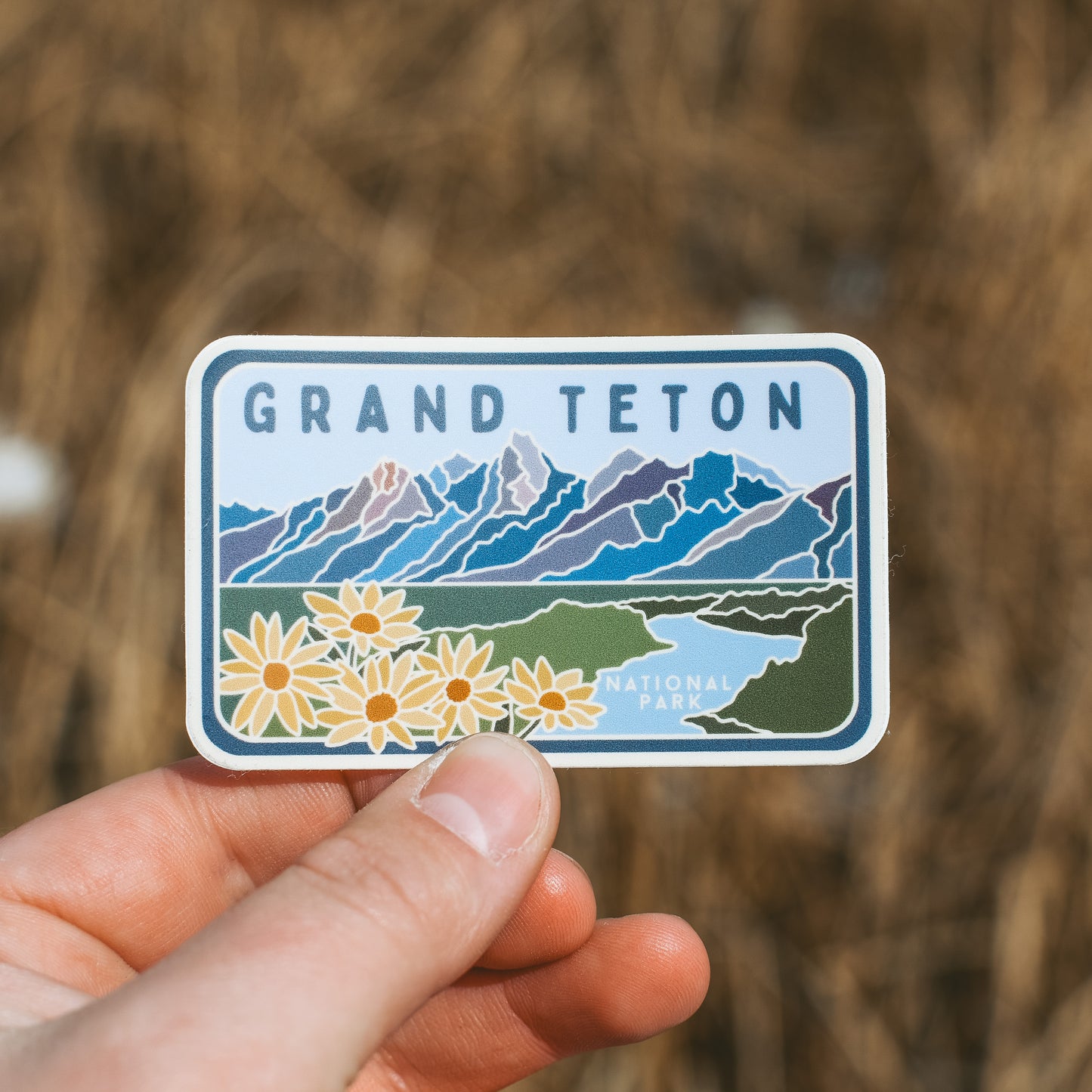 Grand Teton - License Plate Series | Sticker