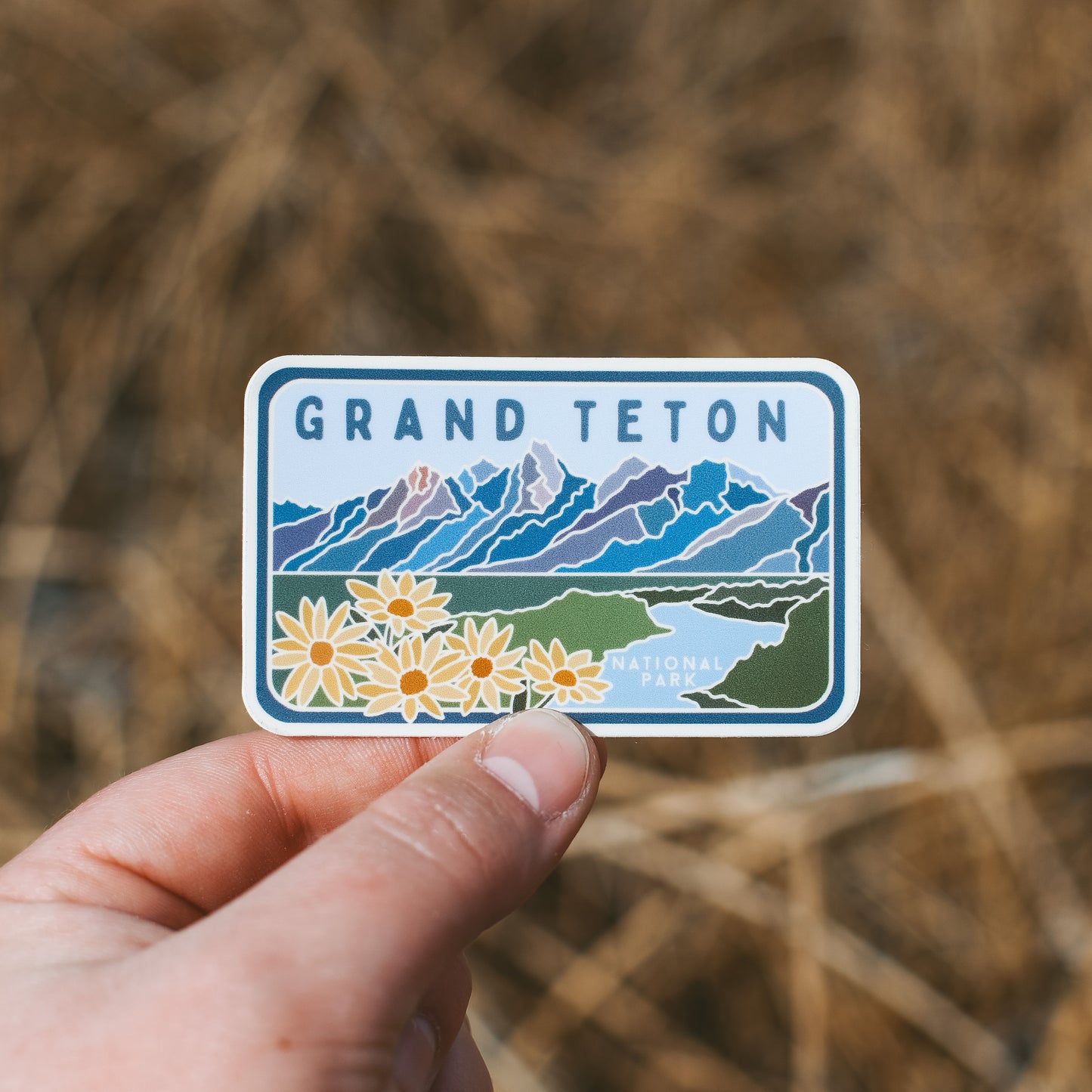 Grand Teton - License Plate Series | Sticker